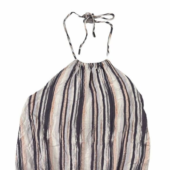 Lulus Beach Bound Blush Print Halter Romper - Picture 8 of 10